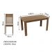 Conjunto Sala de Jantar Madesa Cali Mesa Tampo de Madeira com 4 Cadeiras - Rustic/Crema/Bege