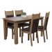 Conjunto Sala de Jantar Madesa Cali Mesa Tampo de Madeira com 4 Cadeiras - Rustic/Preto/Sint Preto