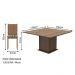 Conjunto Sala de Jantar Madesa Clarice Mesa Tampo de Madeira com 8 Cadeiras - Rustic/Bege Marrom