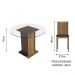 Conjunto Sala de Jantar Madesa Débora Mesa Tampo de Vidro Redondo 4 Cadeiras - Rustic/Preto
