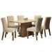 Conjunto Sala de Jantar Madesa Daniela Mesa Tampo de Madeira com 6 Cadeiras - Rustic/Crema/Imperial
