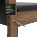 Conjunto Sala de Jantar Madesa Havana Mesa Tampo de Madeira com 4 Cadeiras - Preto/Rustic