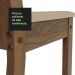 Conjunto Sala de Jantar Madesa Luana Mesa Tampo de Madeira com 4 Cadeiras - Rustic/Pérola