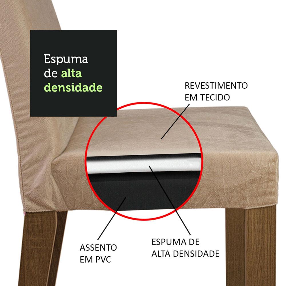 Conjunto Sala de Jantar Madesa Manu Mesa Tampo de Madeira com 2 Cadeiras - Rustic/Imperial