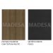 Conjunto Sala de Jantar Madesa Maya Mesa Tampo de Vidro com 4 Cadeiras - Rustic/Sintético Preto