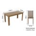 Conjunto Sala de Jantar Madesa Miriam Mesa Tampo de Madeira 6 Cadeiras - Rustic/Crema/Bege Marrom