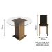 Conjunto Sala de Jantar Madesa Nanda Mesa Tampo de Vidro Redondo 4 Cadeiras - Rustic/Preto