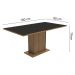 Conjunto Sala de Jantar Madesa Ohana Mesa Tampo de Madeira com 6 Cadeiras