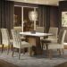 Conjunto Sala de Jantar Madesa Rafaela Mesa Tampo de Vidro com 6 Cadeiras - Rustic/Branco/Imperial