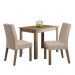 Conjunto Sala de Jantar Madesa Vic Mesa Tampo de Madeira com 2 Cadeiras - Rustic/Imperial