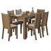 Conjunto Sala de Jantar Maris Madesa Mesa Tampo de Madeira com 6 Cadeiras - Rustic/Pérola