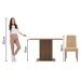 Conjunto Sala de Jantar Mesa Tampo de Madeira 2 Cadeiras Rustic/Imperial Tainá Madesa