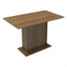 Conjunto Sala de Jantar Mesa Tampo de Madeira 2 Cadeiras Rustic/Silver Manu Madesa