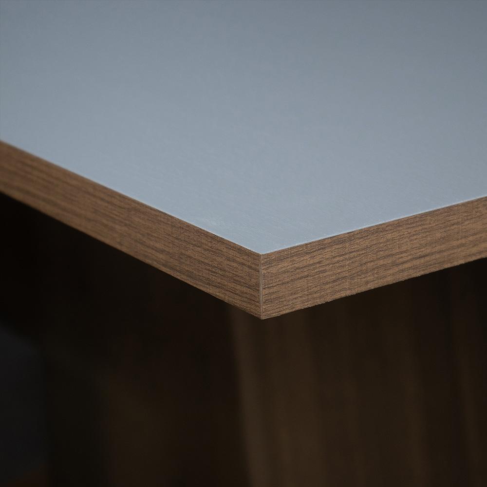 Conjunto Sala de Jantar Mesa Tampo de Madeira 4 Cadeiras Rustic/Cinza/Imperial Ashley Madesa
