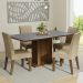 Conjunto Sala de Jantar Mesa Tampo de Madeira 4 Cadeiras Rustic/Cinza/Imperial Keila Madesa