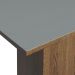 Conjunto Sala de Jantar Mesa Tampo de Madeira 4 Cadeiras Rustic/Cinza/Silver Karina Madesa