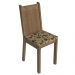 Conjunto Sala de Jantar Mesa Tampo de Madeira 4 Cadeiras Rustic/Crema/Bege Marrom Marilyn Madesa