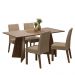 Conjunto Sala de Jantar Mesa Tampo de Madeira 4 Cadeiras Rustic/Crema/Imperial April Madesa