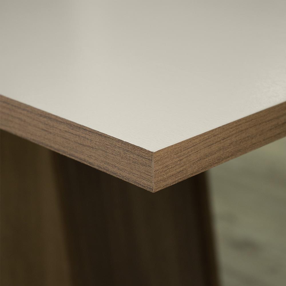 Conjunto Sala de Jantar Mesa Tampo de Madeira 4 Cadeiras Rustic/Crema/Imperial Ashley Madesa
