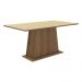 Conjunto Sala de Jantar Mesa Tampo de Madeira 4 Cadeiras Rustic/Crema/Imperial Ashley Madesa