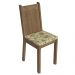 Conjunto Sala de Jantar Mesa Tampo de Madeira 4 Cadeiras Rustic/Crema/Lírio Bege Marilyn Madesa