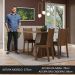 Conjunto Sala de Jantar Mesa Tampo de Madeira 4 Cadeiras Rustic/Crema/Preto Marilyn Madesa