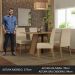 Conjunto Sala de Jantar Mesa Tampo de Madeira 4 Cadeiras Rustic/Imperial Agnes Madesa