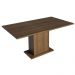 Conjunto Sala de Jantar Mesa Tampo de Madeira 4 Cadeiras Rustic/Preto Elisa Madesa
