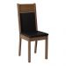 Conjunto Sala de Jantar Mesa Tampo de Madeira 4 Cadeiras Rustic/Preto Elisa Madesa