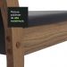 Conjunto Sala de Jantar Mesa Tampo de Madeira 4 Cadeiras Rustic/Preto Elisa Madesa