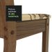 Conjunto Sala de Jantar Mesa Tampo de Madeira 4 Cadeiras Rustic/Preto/Lírio Bege Samara Madesa