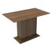 Conjunto Sala de Jantar Mesa Tampo de Madeira 4 Cadeiras Rustic/Silver Luana Madesa
