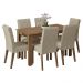 Conjunto Sala de Jantar Mesa Tampo de Madeira 6 Cadeiras Rustic/Imperial Allegro Madesa