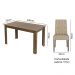 Conjunto Sala de Jantar Mesa Tampo de Madeira 6 Cadeiras Rustic/Imperial Allegro Madesa