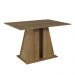 Conjunto Sala de Jantar Mesa Tampo de Madeira 6 Cadeiras Rustic/Oxford Fabiana Madesa