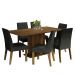 Conjunto Sala de Jantar Mesa Tampo de Madeira 6 Cadeiras Rustic/Oxford Renata Madesa