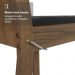 Conjunto Sala de Jantar Mesa Tampo de Madeira 6 Cadeiras Rustic/Preto Analu Madesa