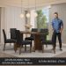 Conjunto Sala de Jantar Mesa Tampo de Madeira 6 Cadeiras Rustic/Preto/Oxford Simone Madesa