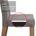 Conjunto Sala de Jantar Mesa Tampo de Madeira 6 Cadeiras Rustic/Preto/Silver Simone Madesa