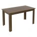 Conjunto Sala de Jantar Mesa Tampo de Madeira 6 Cadeiras Rustic/Silver Analu Madesa