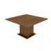 Conjunto Sala de Jantar Mesa Tampo de Madeira 8 Cadeiras Rustic/Crema/Bege Marisa Madesa