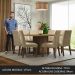 Conjunto Sala de Jantar Mesa Tampo de Madeira 8 Cadeiras Rustic/Imperial Doris Madesa