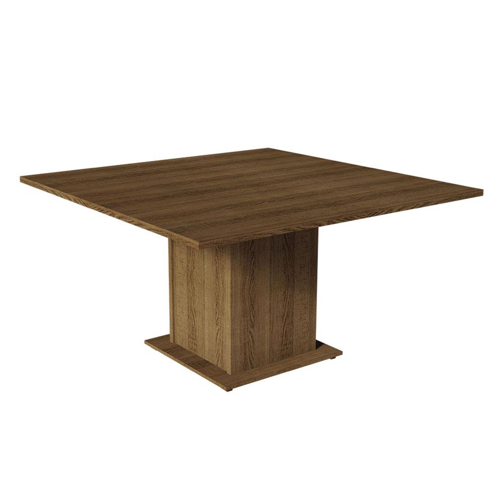 Conjunto Sala de Jantar Mesa Tampo de Madeira 8 Cadeiras Rustic/Imperial Leila Madesa