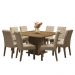 Conjunto Sala de Jantar Mesa Tampo de Madeira 8 Cadeiras Rustic/Imperial Leila Madesa