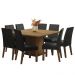 Conjunto Sala de Jantar Mesa Tampo de Madeira 8 Cadeiras Rustic/Oxford Doris Madesa