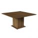 Conjunto Sala de Jantar Mesa Tampo de Madeira 8 Cadeiras Rustic/Silver Doris Madesa