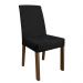 Conjunto Sala de Jantar Mesa Tampo de Madeira com 4 Cadeiras Rustic/Preto/Oxford Flavia Madesa