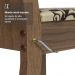 Conjunto Sala de Jantar Mesa Tampo de Vidro 4 Cadeiras Rustic/Bege Marrom Camélia Madesa