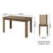 Conjunto Sala de Jantar Mesa Tampo de Vidro 4 Cadeiras Rustic/Crema/Bege Marrom Suzy Madesa