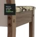 Conjunto Sala de Jantar Mesa Tampo de Vidro 4 Cadeiras Rustic/Crema/Bege Marrom Yara Madesa